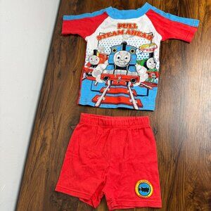 Thomas the Tank Engine "Full Steam Ahead" Boys Sleepwear Pajamas Size 4
